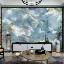 Load image into Gallery viewer, "Arna Collection" - Feature Wall - Blue &amp; Gold Marble Wall Sticker Removable - 8 Square Meters (Many Sizes)
