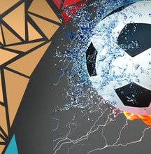 Load image into Gallery viewer, "Arna Collection" - Feature Wall - 3D Soccer Wall Sticker Removable - 8 Square Meters (Many Sizes)
