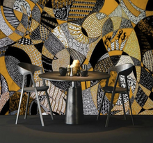 Load image into Gallery viewer, "Arna Collection" - Feature Wall - 3D luxury African Abstract Wall Sticker Removable - 12 Square Meters (Many Sizes)
