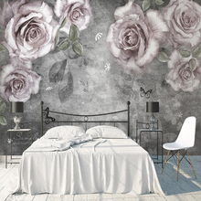 Load image into Gallery viewer, "Arna Collection" - Feature Wall - 3D Hand-Painted Vintage Oil Painting Rose Vine Flowers Wall Sticker Removable - 12 Square Meters (Many Sizes)
