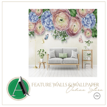Load image into Gallery viewer, "Arna Collection" - Feature Wall - 3D Rose Flowers Wall Sticker Removable - 12 Square Meters (Many Sizes)
