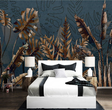 Load image into Gallery viewer, "Arna Collection" - Feature Wall - Vintage Gold &amp; Blue Wall Sticker Removable - 10 Square Meters (Many Sizes)
