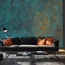 Load image into Gallery viewer, "Arna Collection" - Feature Wall - European Figures Oil Painting Green &amp; Gold Wall Sticker Removable - 10 Square Meters (Many Sizes)

