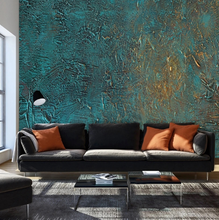 Load image into Gallery viewer, "Arna Collection" - Feature Wall - European Figures Oil Painting Green &amp; Gold Wall Sticker Removable - 10 Square Meters (Many Sizes)
