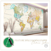 Load image into Gallery viewer, "Arna Collection" - Feature Wall - 3D World Map Sticker Removable - 4 Square Meters (Many Sizes)
