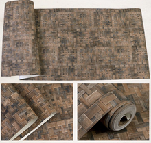 Load image into Gallery viewer, "Arna" Collections - DIY - 3D Retro Rattan Straw Woven Linen Wall Paper 5.3 Square Metre

