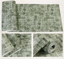 Load image into Gallery viewer, "Arna" Collections - DIY - 3D Retro Rattan Straw Woven Linen Wall Paper 5.3 Square Metre

