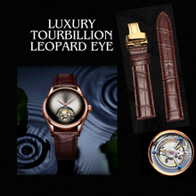 Load image into Gallery viewer, Luxury Tourbillion Sapphire Leopard Eye Watch
