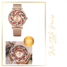 Load image into Gallery viewer, Luxury Stylish Paris Quartz Watches Roses (Interchangeable Pendants)
