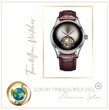 Load image into Gallery viewer, Luxury Tourbillion Sapphire Leopard Eye Watch
