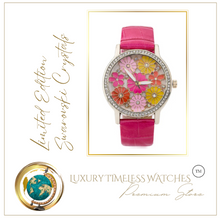 Load image into Gallery viewer, Limited Edition - Swarovski Crystal Floral Pink
