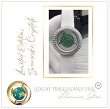 Load image into Gallery viewer, Limited Edition - Arna's Swarovski Diamond Mystery Green White Silver
