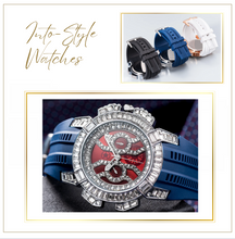 Load image into Gallery viewer, Limited Edition - Arna's Diamond Chronograph Baguette Blue Silver
