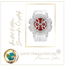 Load image into Gallery viewer, Limited Edition - Arna's Diamond Chronograph Baguette White Silver

