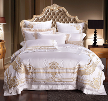 Load image into Gallery viewer, "Arna Lisa" Royal Collection - Luxury Golden ROYAL Bedding - 9 Piece - Queen
