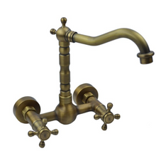 Load image into Gallery viewer, "Arna" Collection - Bathroom Basin Faucet Antique Brass Sink Mixer Crane Tap
