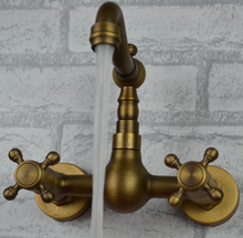 Load image into Gallery viewer, "Arna" Collection - Bathroom Basin Faucet Antique Brass Sink Mixer Crane Tap
