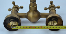 Load image into Gallery viewer, "Arna" Collection - Bathroom Basin Faucet Antique Brass Sink Mixer Crane Tap
