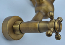 Load image into Gallery viewer, "Arna" Collection - Bathroom Basin Faucet Antique Brass Sink Mixer Crane Tap
