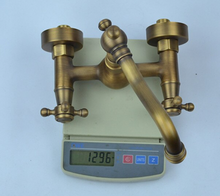 Load image into Gallery viewer, "Arna" Collection - Bathroom Basin Faucet Antique Brass Sink Mixer Crane Tap
