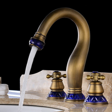 Load image into Gallery viewer, "Arna" Collection - Bathroom Basin Faucet Antique Brass Sink Mixer Tap
