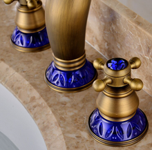 Load image into Gallery viewer, "Arna" Collection - Bathroom Basin Faucet Antique Brass Sink Mixer Tap
