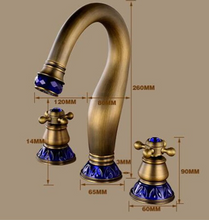 Load image into Gallery viewer, "Arna" Collection - Bathroom Basin Faucet Antique Brass Sink Mixer Tap
