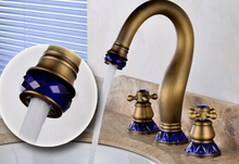 Load image into Gallery viewer, "Arna" Collection - Bathroom Basin Faucet Antique Brass Sink Mixer Tap
