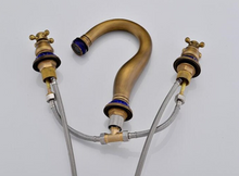 Load image into Gallery viewer, "Arna" Collection - Bathroom Basin Faucet Antique Brass Sink Mixer Tap
