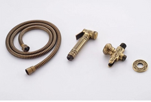Load image into Gallery viewer, "Arna" Collection - Antique Brass Bidet Faucet Single Cold Bathroom Toilet Shower Blow-Fed spray gun nozzle
