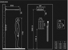 Load image into Gallery viewer, "Arna" Collection - Bath Shower Faucet Set Auto - Thermostat Control Brass Brushed Gold/Black In-Wall Shower Mixer Tap Hot &amp; Cold Hand held Shower

