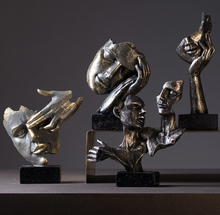 Load image into Gallery viewer, "Marsha" Modern Statues Creative Abstract Faces Art Living Rooms Antique Home Furnishings
