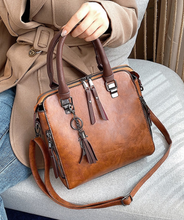 Load image into Gallery viewer, "Legend Collection" Women Handbags and Purse 4pcs Bag Set Female Shoulder Crossbody Bag Solid Color Soft Bag Wallet Handbag Cat Tassels Bags (SPECIAL)
