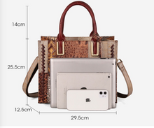 Load image into Gallery viewer, "Arna Lisa" Collection - Legend Genuine Leather Luxury Handbags Women Designer Hand Bag Female Retro Patchwork Totes Crocodile Shoulder/Crossbody Bags
