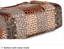 Load image into Gallery viewer, "Arna Lisa" Collection - Legend Genuine Leather Luxury Handbags Women Designer Hand Bag Female Retro Patchwork Totes Crocodile Shoulder/Crossbody Bags
