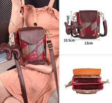 Load image into Gallery viewer, "Arna Lisa" Collection - Legend Small Genuine Leather Women Crossbody Shoulder Bag Purse Vintage Bucket Design

