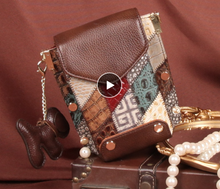 Load image into Gallery viewer, "Arna Lisa" Collection - Legend Small Genuine Leather Women Crossbody Shoulder Bag Purse Vintage Bucket Design
