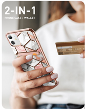 Load image into Gallery viewer, I-BLASON iPhone Case - 3 Colours - For iPhone 12/11/XR Case/For iPhone Cosmo Wallet Slim Designer Card Slot Wallet Case Back Cover caso
