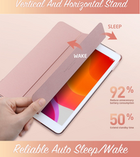 Load image into Gallery viewer, I-BLASON For iPad 10.2 Case - Cosmo Lite Slim Trifold Stand Smart Clear Hard Back Protective Cover with Auto Sleep/Wake

