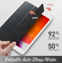 Load image into Gallery viewer, I-BLASON For iPad 10.2 Case - Cosmo Lite Slim Trifold Stand Smart Clear Hard Back Protective Cover with Auto Sleep/Wake
