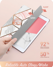 Load image into Gallery viewer, I-BLASON For iPad 10.2 Case - Cosmo Lite Slim Trifold Stand Smart Clear Hard Back Protective Cover with Auto Sleep/Wake
