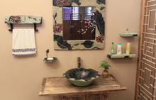 Load image into Gallery viewer, "Arna Collection" Classical Wash Basin Art Lotus Leaf &amp; Faucet Set
