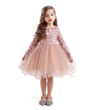 Load image into Gallery viewer, "Arna" Royal Gown Collection - Polka Dot Toddler Dress Halloween Costume Baby Girl Christmas Party Dress
