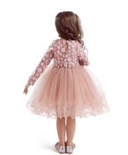 Load image into Gallery viewer, "Arna" Royal Gown Collection - Polka Dot Toddler Dress Halloween Costume Baby Girl Christmas Party Dress
