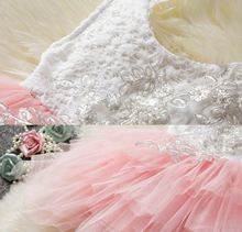 Load image into Gallery viewer, "Arna" Royal Gown Collection - Girls Princess Dress Tutu Baptism Newborn Infant Girl Party Dress
