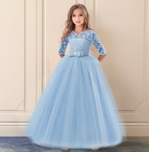 Load image into Gallery viewer, "Arna" Royal Gown Collection - Girls Wedding Evening Party Bridesmaid Long Dress Prom Gown Children Teenager New Year Princess Costume
