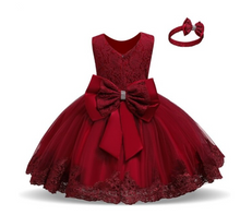 Load image into Gallery viewer, "Arna" Royal Gown Collection - 0-24 Month Baby Princess Dress For Newborn Girls Party Christening Gown Vintage Infant Baptism Wedding Cl
