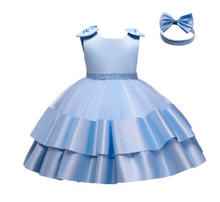 Load image into Gallery viewer, "Arna" Royal Gown Collection - 0-24 Month Baby Princess Dress For Newborn Girls Party Christening Gown Vintage Infant Baptism Wedding Cl
