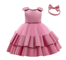 Load image into Gallery viewer, "Arna" Royal Gown Collection - 0-24 Month Baby Princess Dress For Newborn Girls Party Christening Gown Vintage Infant Baptism Wedding Cl
