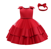 Load image into Gallery viewer, "Arna" Royal Gown Collection - 0-24 Month Baby Princess Dress For Newborn Girls Party Christening Gown Vintage Infant Baptism Wedding Cl

